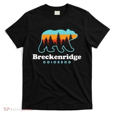 Breckenridge Colorado Bear Mountains Trees T-Shirt