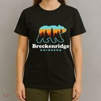 Breckenridge Colorado Bear Mountains Trees T-Shirt thumb 4