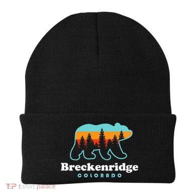 Breckenridge Colorado Bear Mountains Trees Beanie