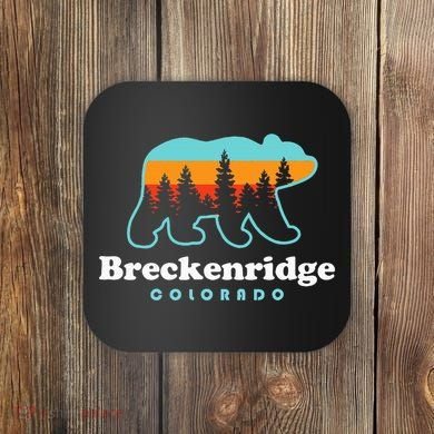 Breckenridge Colorado Bear Mountains Trees Coaster