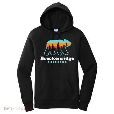Breckenridge Colorado Bear Mountains Trees Women's Hoodie