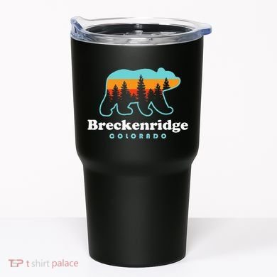 Breckenridge Colorado Bear Mountains Trees Tumbler