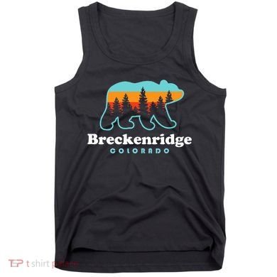 Breckenridge Colorado Bear Mountains Trees Tank Top
