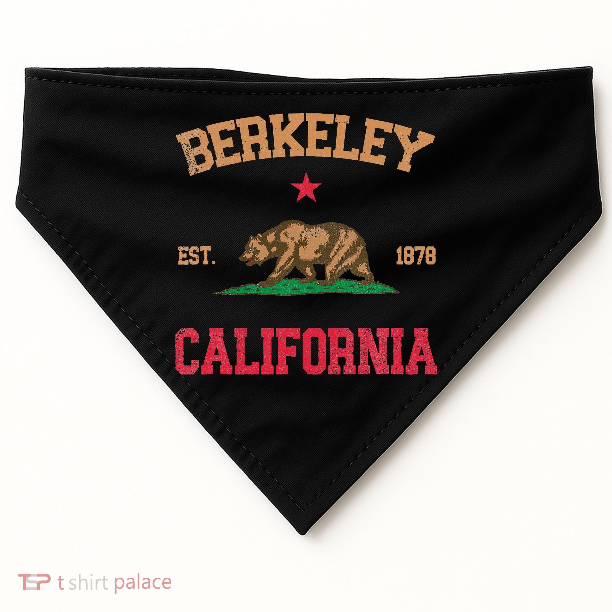 Berkeley California USA-Made Doggie Bandana