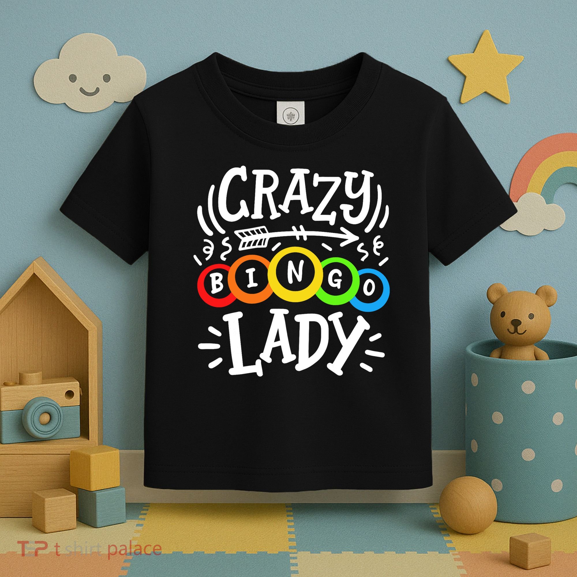 Bingo Crazy Bingo Lady Toddler T-Shirt