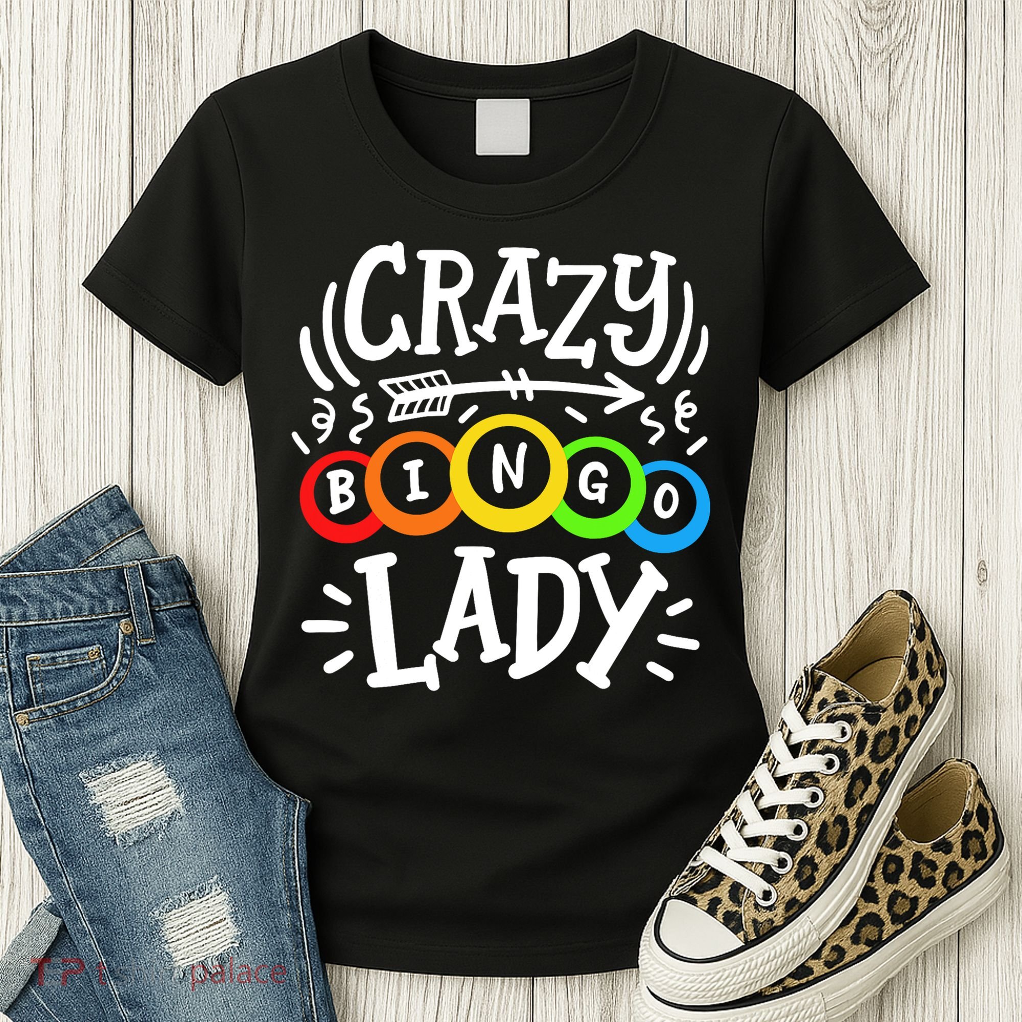 Bingo Crazy Bingo Lady Women's T-Shirt