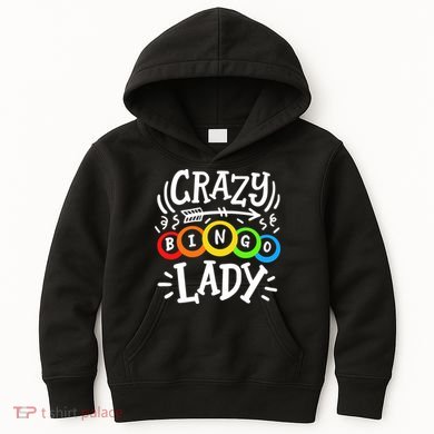Bingo Crazy Bingo Lady Kids Hoodie