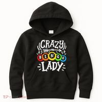 Bingo Crazy Bingo Lady Kids Hoodie thumb 0