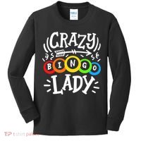 Bingo Crazy Bingo Lady Kids Long Sleeve Shirt thumb 0