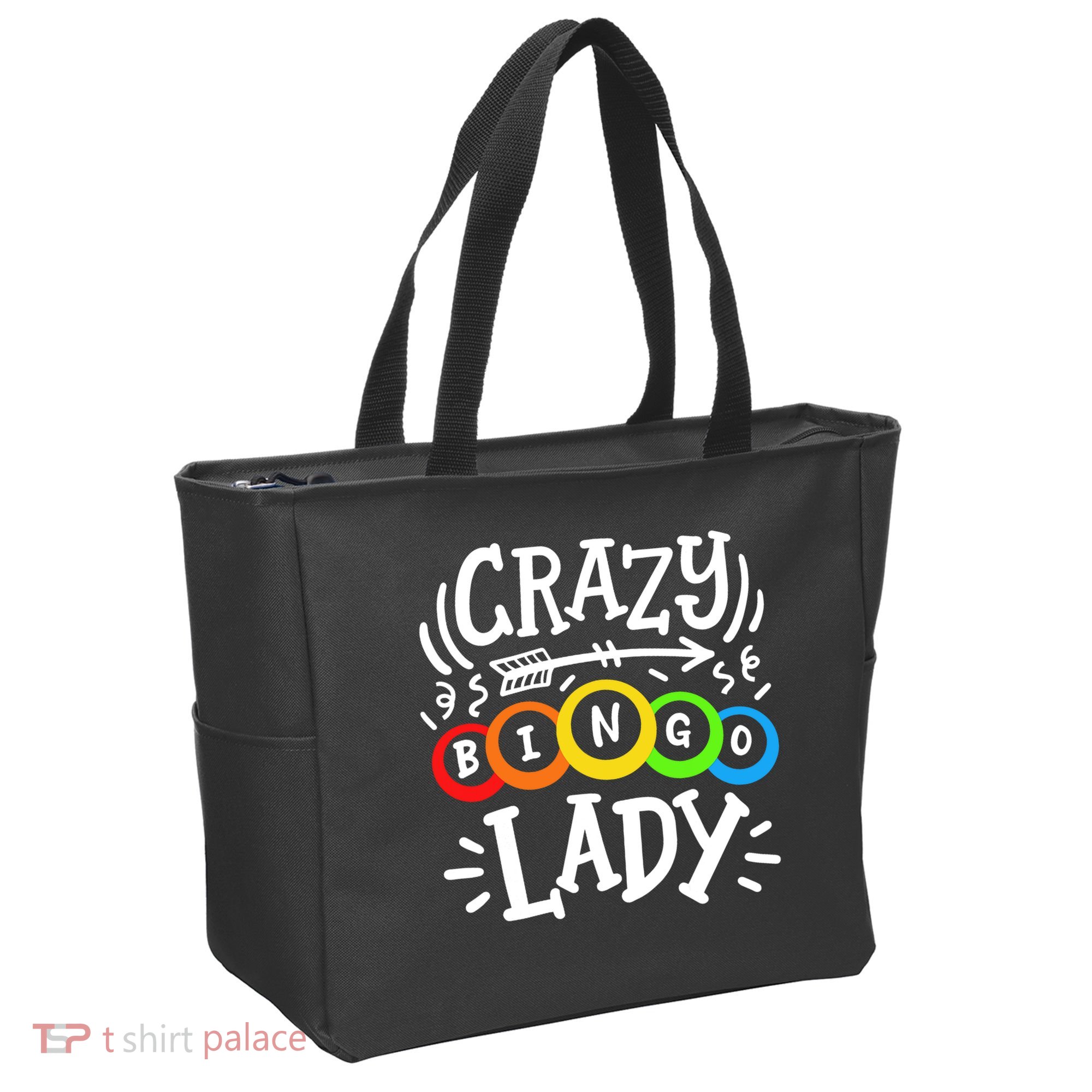 Bingo Crazy Bingo Lady Tote Bag