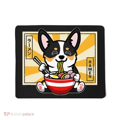 Black Corgi Mousepad
