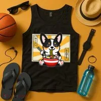 Black Corgi Tank Top thumb 4