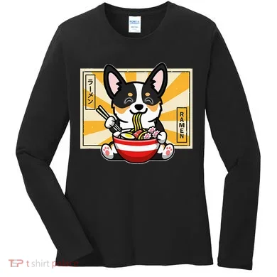 Black Corgi Women's Long Sleeve Shirt