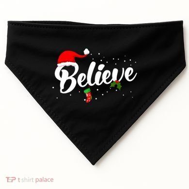 Believe Christmas USA-Made Doggie Bandana