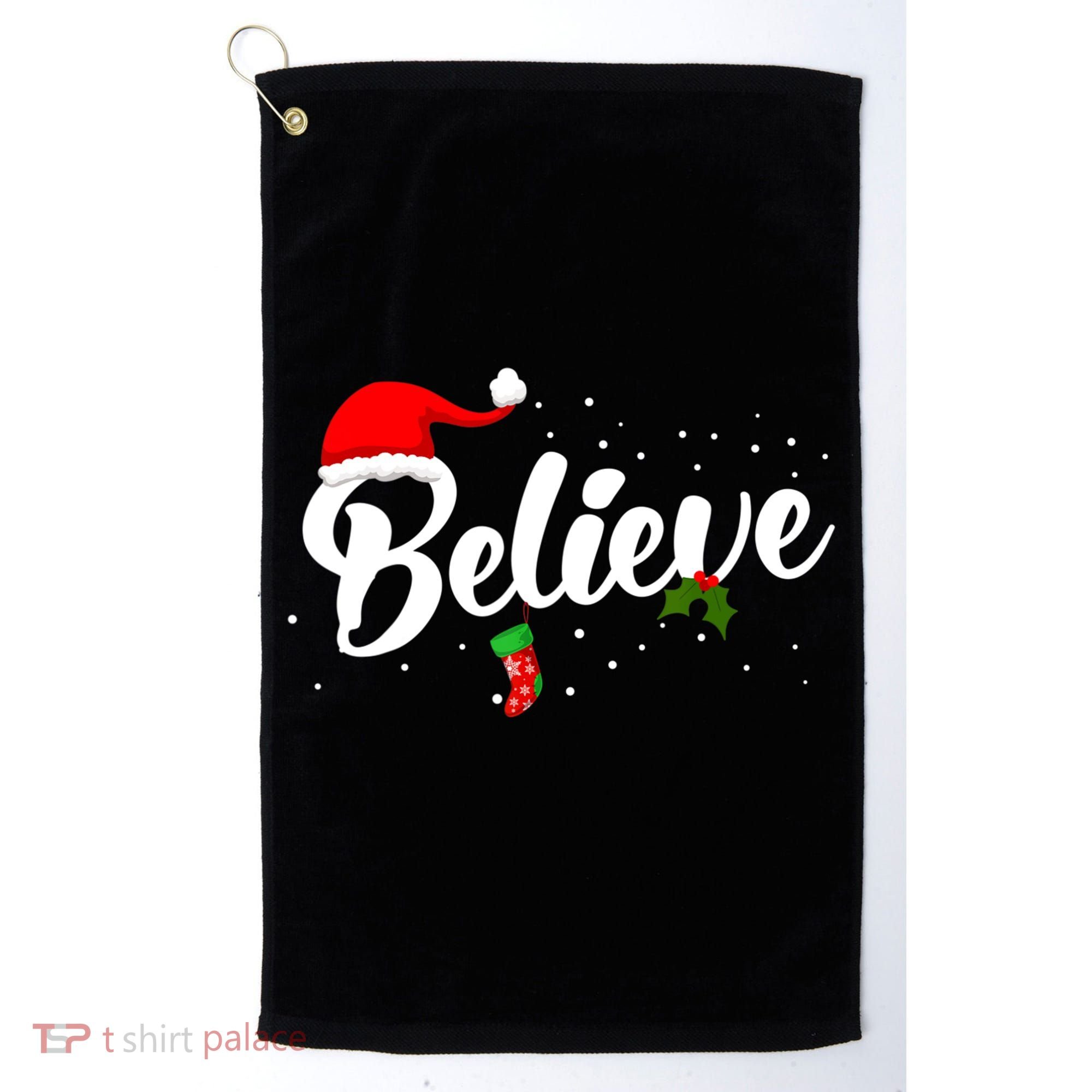 Believe Christmas Golf Towel