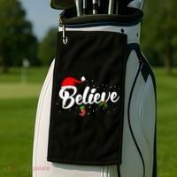 Believe Christmas Golf Towel thumb 2