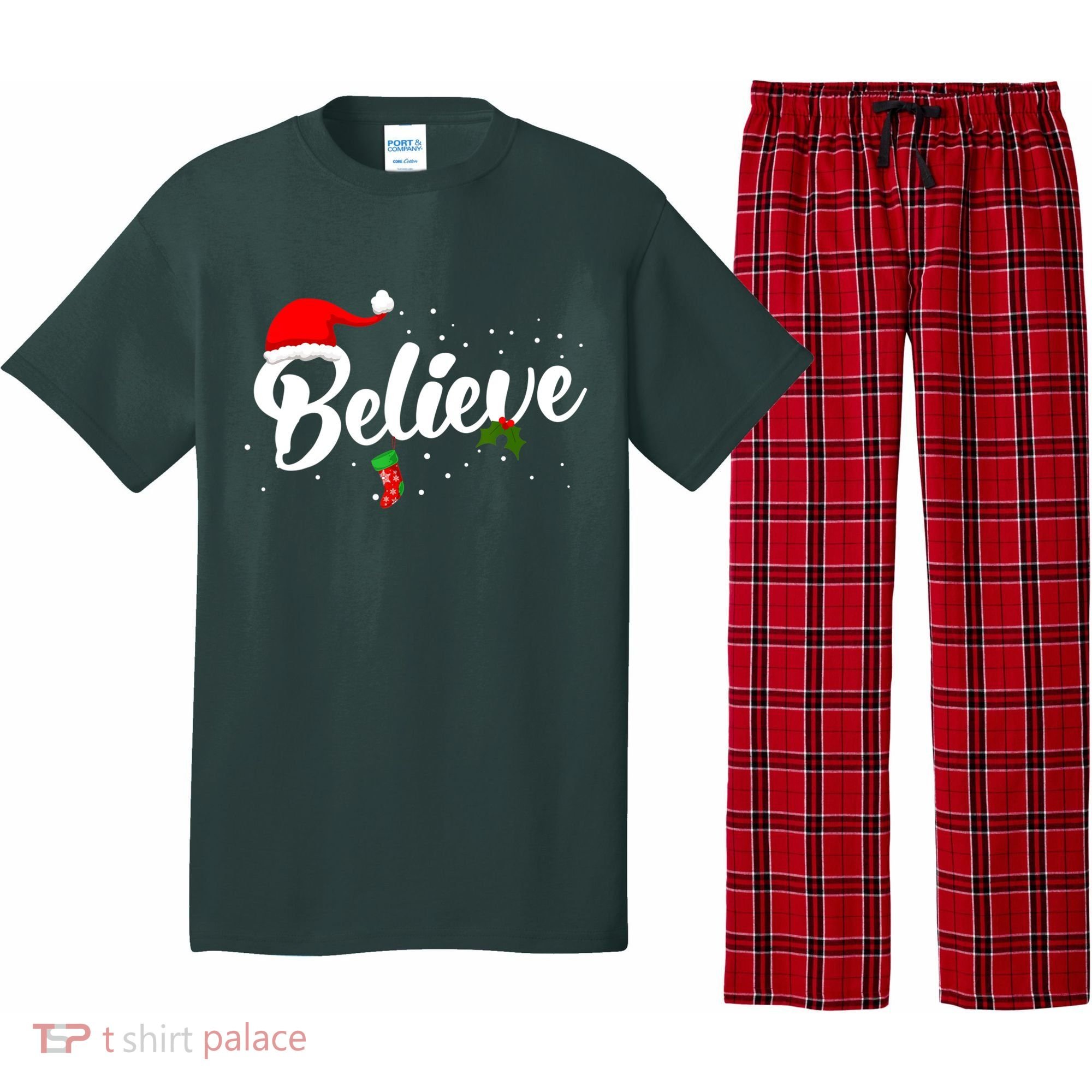 Believe Christmas Pajama Set