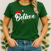 Believe Christmas Women's T-Shirt thumb 2