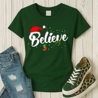 Believe Christmas Women's T-Shirt thumb 3
