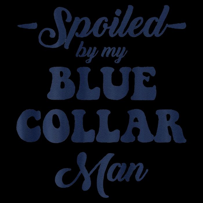 Blue Collar Better Half Spoiled By My Blue Collar Man Drawstring Bag