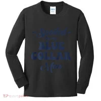 Blue Collar Better Half Spoiled By My Blue Collar Man Kids Long Sleeve Shirt thumb 0