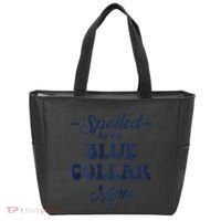 Blue Collar Better Half Spoiled By My Blue Collar Man Tote Bag thumb 0