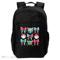 Baseball Coquette Bow Cream Game Day Baseball Mama Backpack thumb 0
