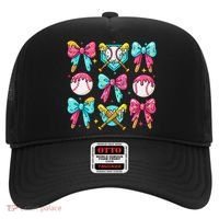 Baseball Coquette Bow Cream Game Day Baseball Mama Hat thumb 0