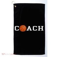 Basketball Coach Golf Towel thumb 0
