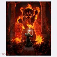 Balrog Cat Golf Towel thumb 3