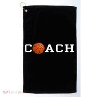 Basketball Coach Golf Towel thumb 0