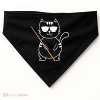 Billiard Cat Billiard Player Billard 8ball Pool Snooker USA-Made Doggie Bandana thumb 0