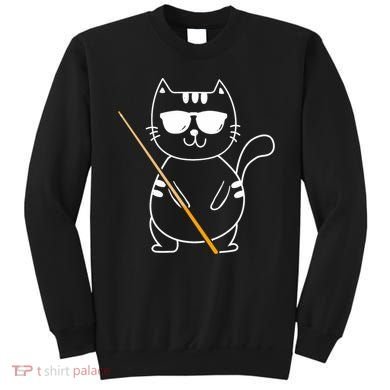 Billiard Cat Billiard Player Billard 8ball Pool Snooker Sweatshirt