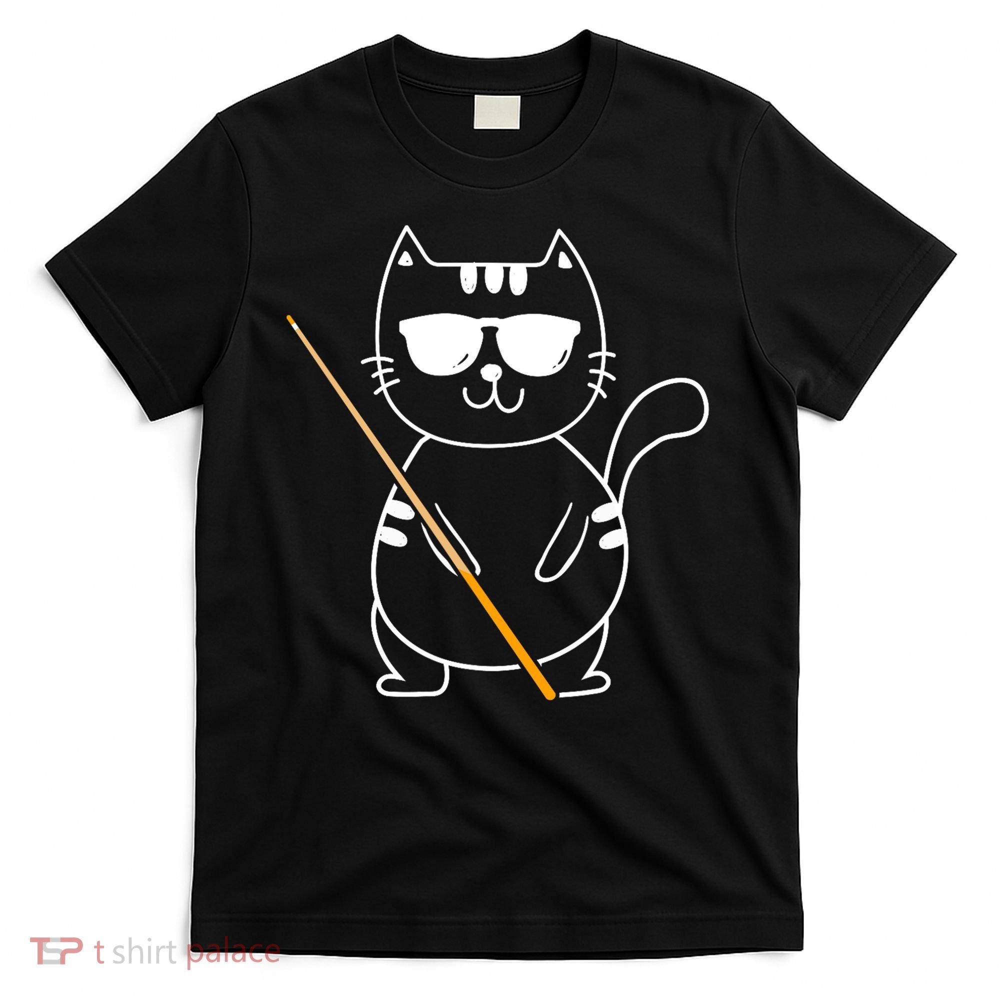 Billiard Cat Billiard Player Billard 8ball Pool Snooker T-Shirt