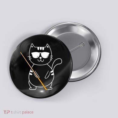Billiard Cat Billiard Player Billard 8ball Pool Snooker Button