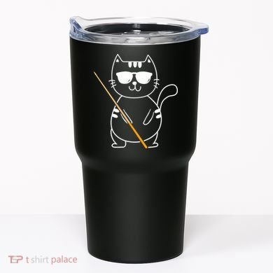 Billiard Cat Billiard Player Billard 8ball Pool Snooker Tumbler
