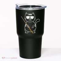 Billiard Cat Billiard Player Billard 8ball Pool Snooker Tumbler thumb 0