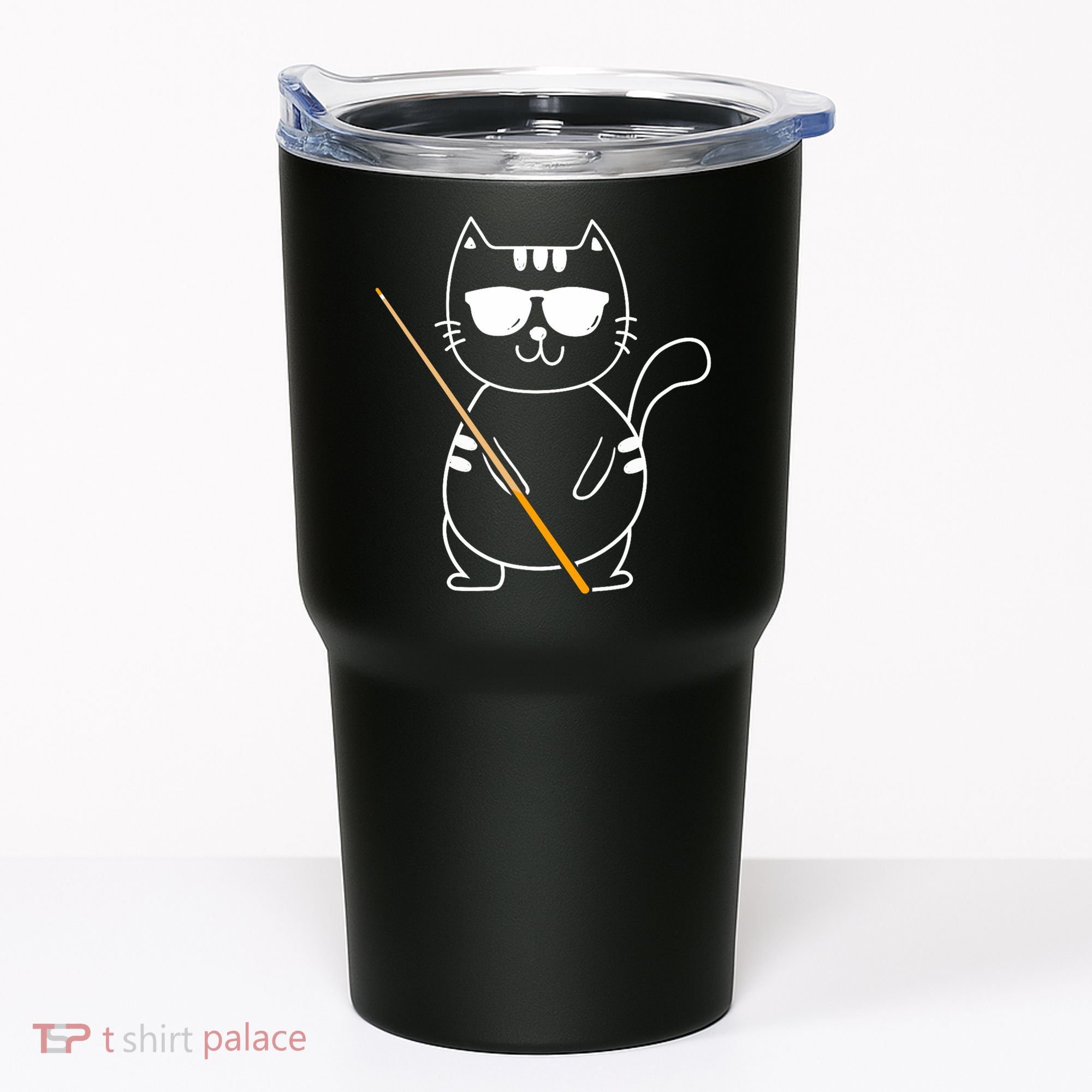Billiard Cat Billiard Player Billard 8ball Pool Snooker Tumbler