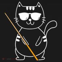 Billiard Cat Billiard Player Billard 8ball Pool Snooker Baby Bodysuit thumb 2