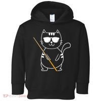 Billiard Cat Billiard Player Billard 8ball Pool Snooker Toddler Hoodie thumb 0