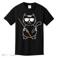 Billiard Cat Billiard Player Billard 8ball Pool Snooker Kids T-Shirt thumb 0