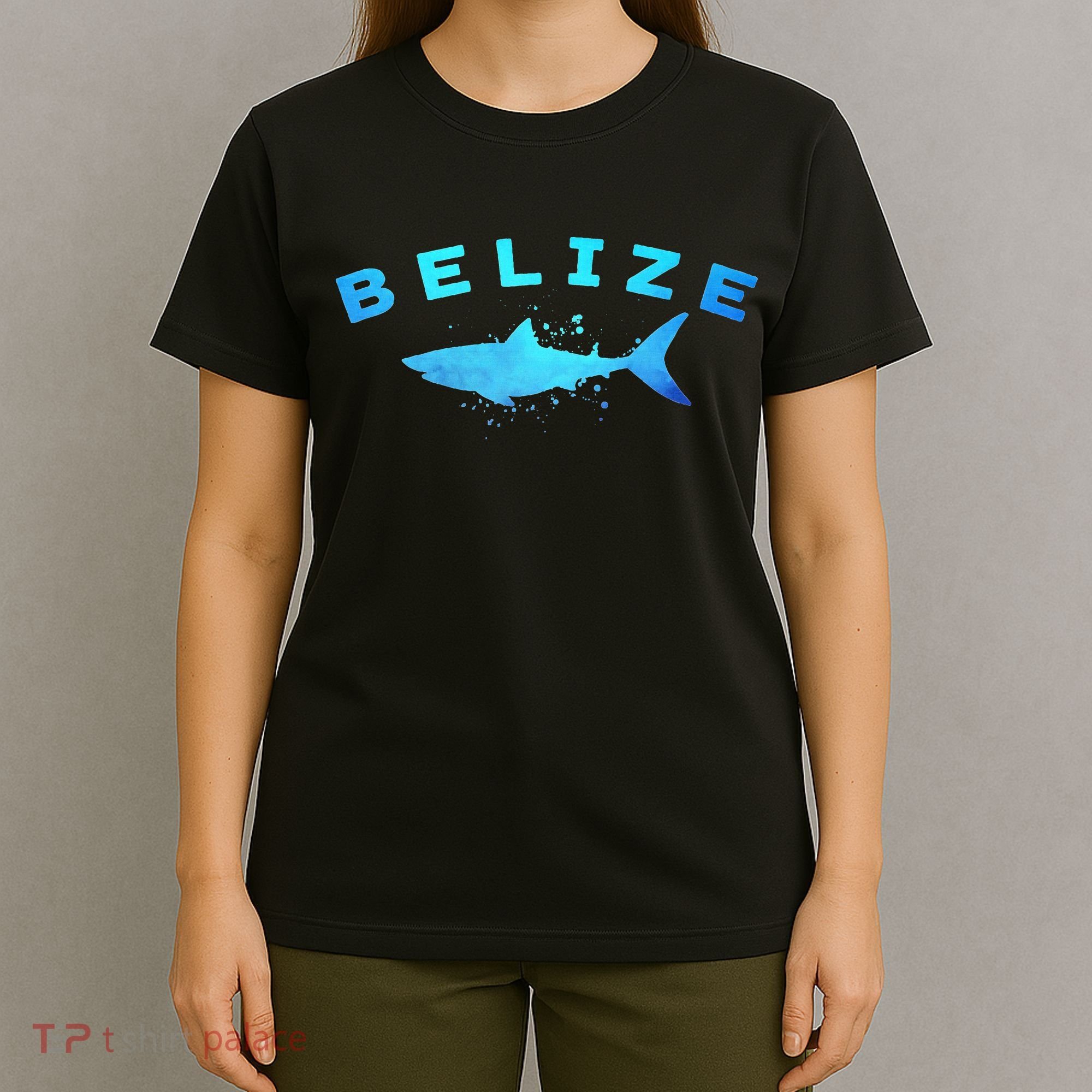Belize Caribbean Beach Vacation Diving Trip Vintage Shark T-Shirt