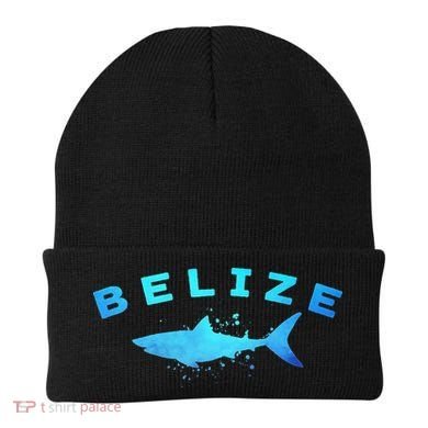 Belize Caribbean Beach Vacation Diving Trip Vintage Shark Beanie