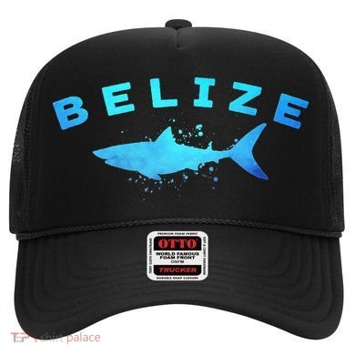 Belize Caribbean Beach Vacation Diving Trip Vintage Shark Hat