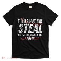 Baseball Coach Baseball Gifts Thou Shall Not Steal T-Shirt thumb 0