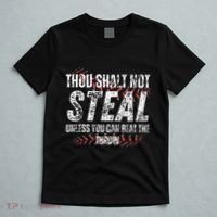 Baseball Coach Baseball Gifts Thou Shall Not Steal T-Shirt thumb 5