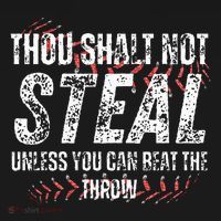 Baseball Coach Baseball Gifts Thou Shall Not Steal Polo thumb 3
