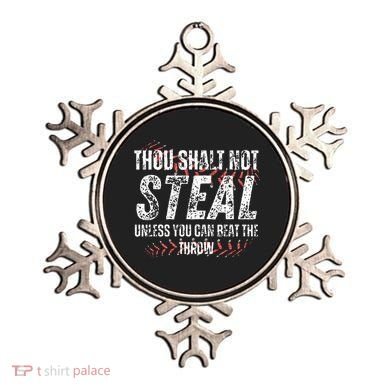 Baseball Coach Baseball Gifts Thou Shall Not Steal Ornament