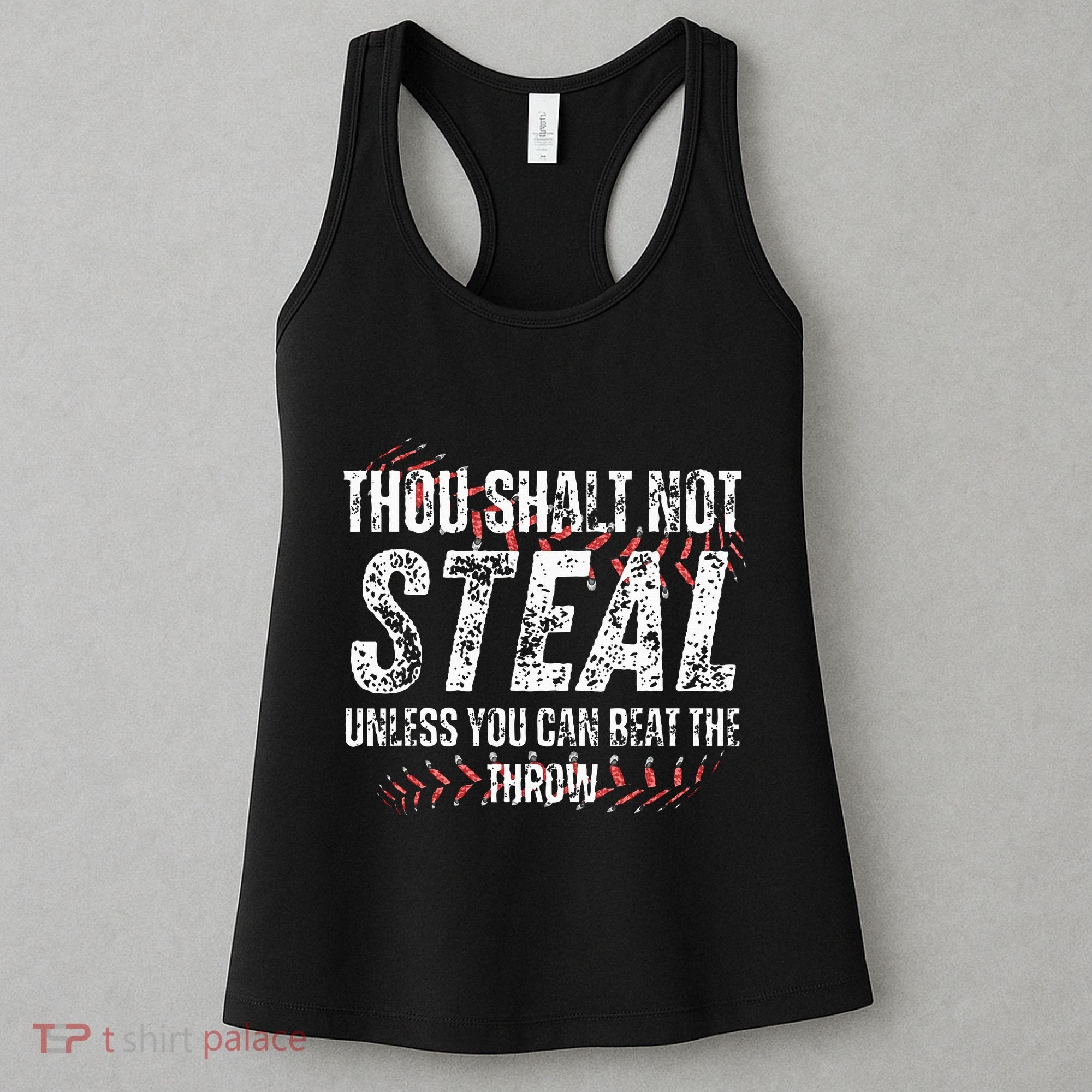 Baseball Coach Baseball Gifts Thou Shall Not Steal Women's Tank Top