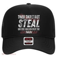 Baseball Coach Baseball Gifts Thou Shall Not Steal Hat thumb 0